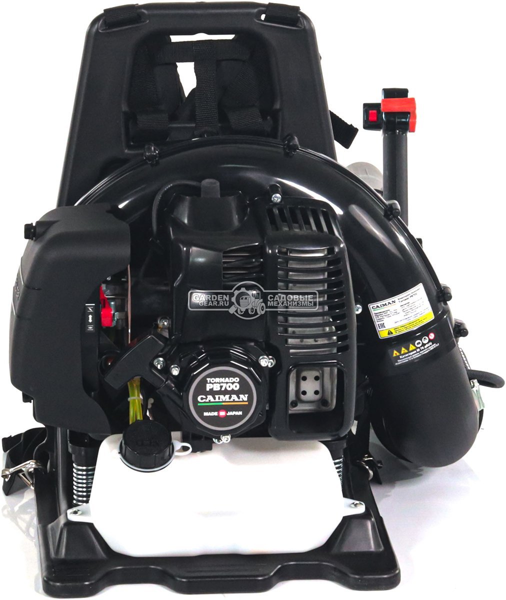 Воздуходувка бензиновая ранцевая Caiman Tornado PB700 (JPN, 60,9 см3, 3.7 л.с., 1504 м3/ч, 80 м/с, 9.5 кг)