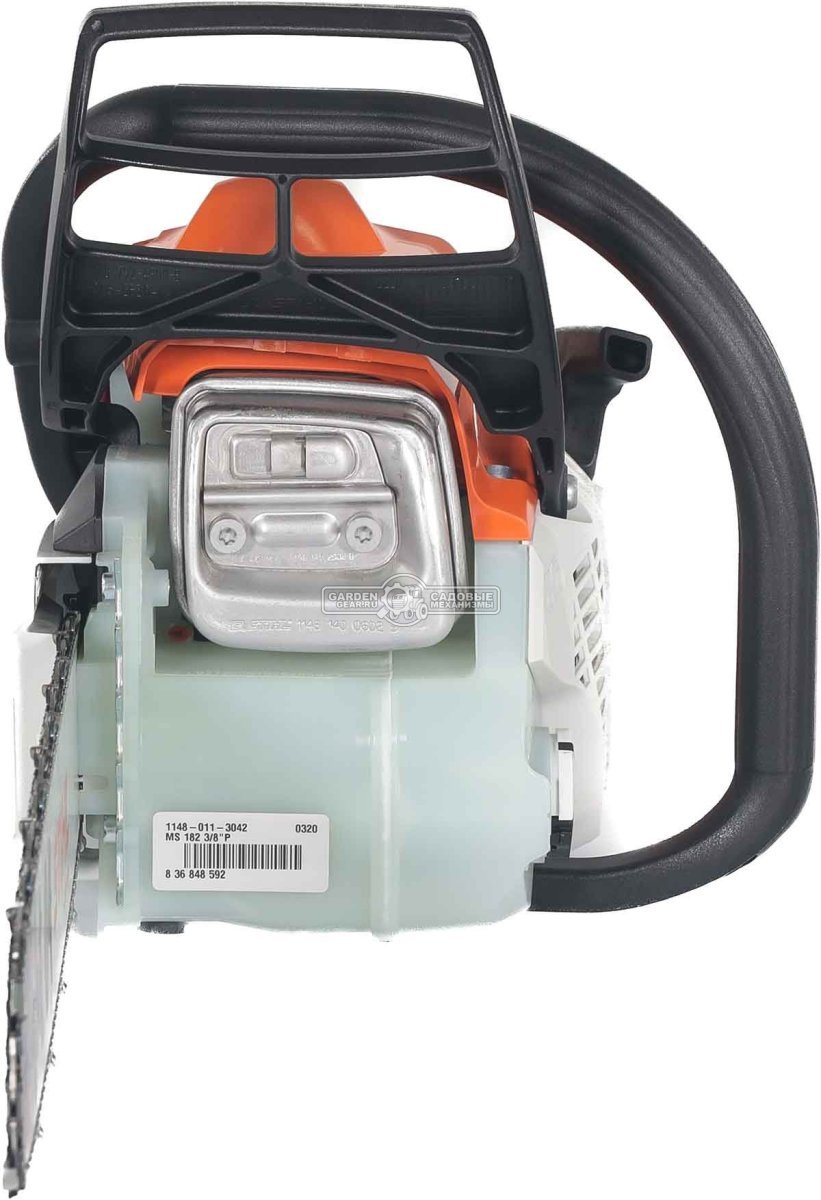 Бензопила Stihl MS 182 16" (PRC, 35,8 куб.см., 1,6 кВт/2,2 л.с., 2-Mix, 3/8", 1,3 мм., 55E, 4,6 кг.)