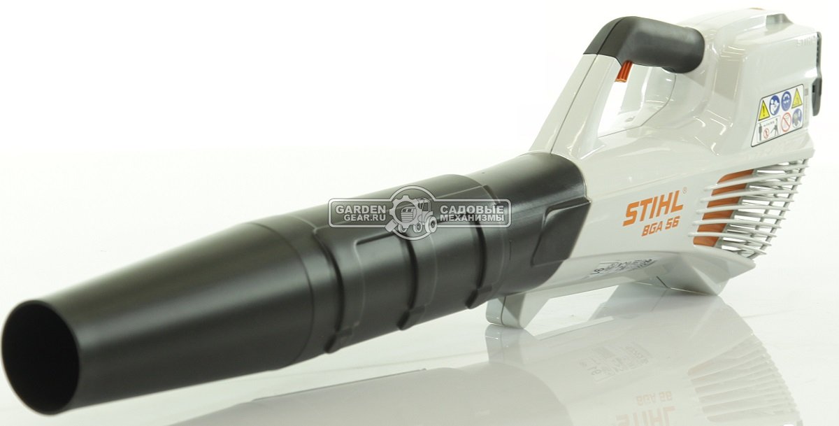 Воздуходувка аккумуляторная Stihl BGA 56 SET с АКБ AK 20 и ЗУ AL 101 (AUT, 36В Compact, макс. расход воздуха 600 м3/ч, скорость 54 м/с., 3,3 кг.)