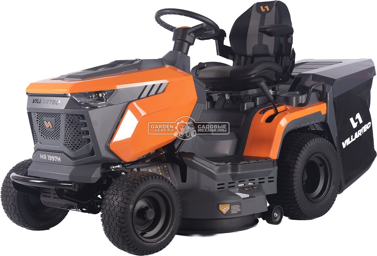 Садовый трактор Villartec MR1997H (PRC, Loncin 546 куб.см., LED дисплей, гидростатика, травосборник 320 л, ширина кошения 97 см, 198 кг.)