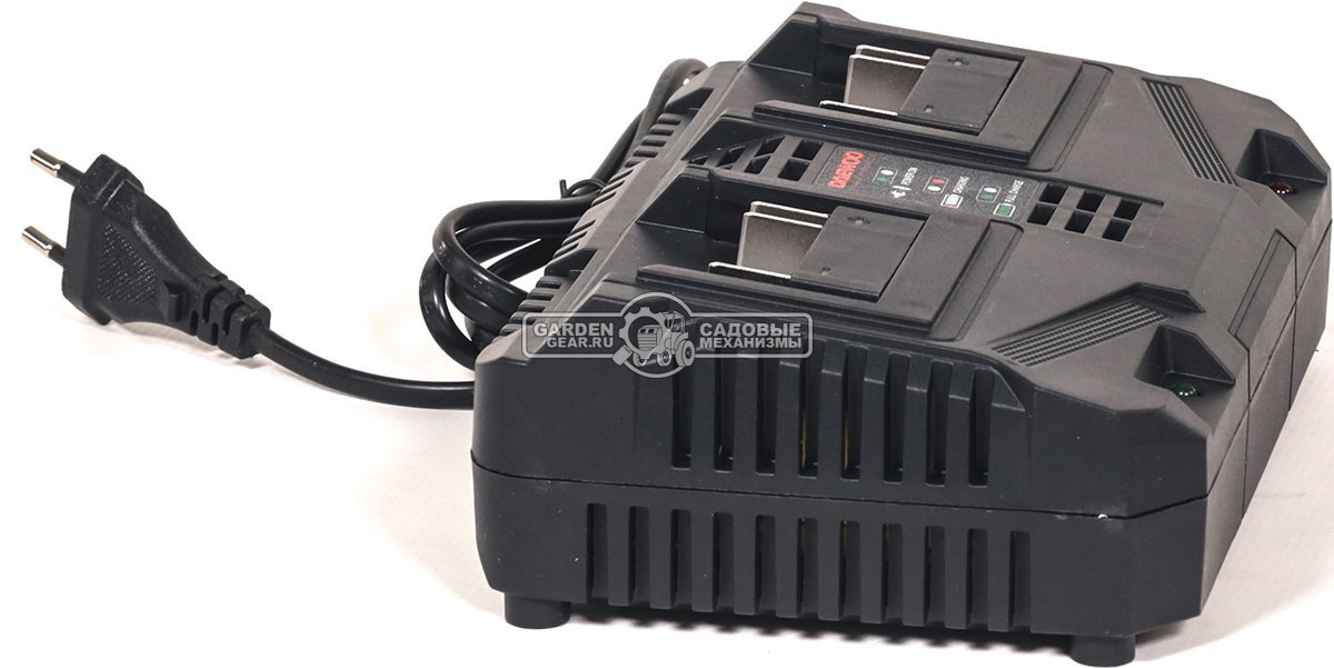 Зарядное устройство Daewoo DACH 8021Li быстрой зарядки двойное (PRC, 2x4.0А, 21В, 0.52 кг)