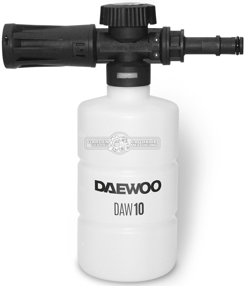 Пеногенератор Daewoo DAW 10 для всех моек, 0,5 л., с регулировкой  объема и плотности создаваемой пены