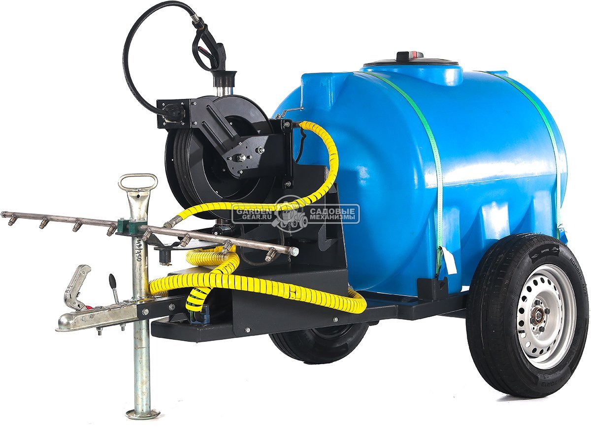 Мойка высокого давления Baumech 120 см., 7 форсунок, выносной пистолет 15 м., давление 200 бар, макс. поток 16 л., объём бака 500 л., 204 кг.