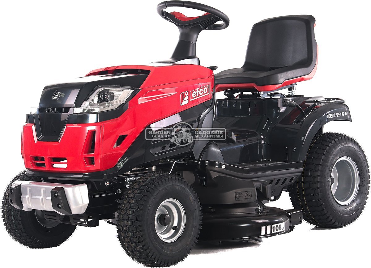 Садовый трактор Efco EF 109L/19 KV (PRC, Emak K 1900 V-Twin, 586 см3, 108 см, боковой выброс, гидростатика, 175 кг.)