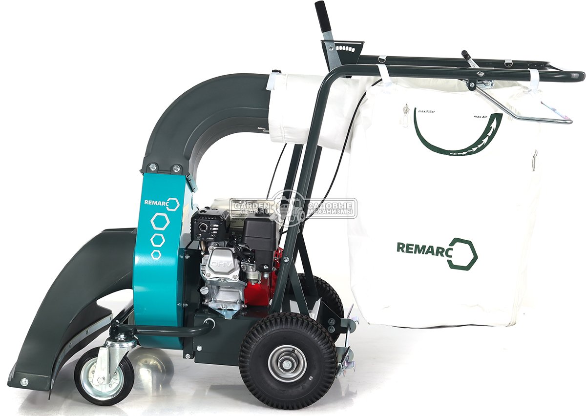 Садовый пылесос бензиновый Remarc LS 5000 самоходный (GER, Honda GX160, 80 см., мусоросборник - 240 л., 84,6 кг.)