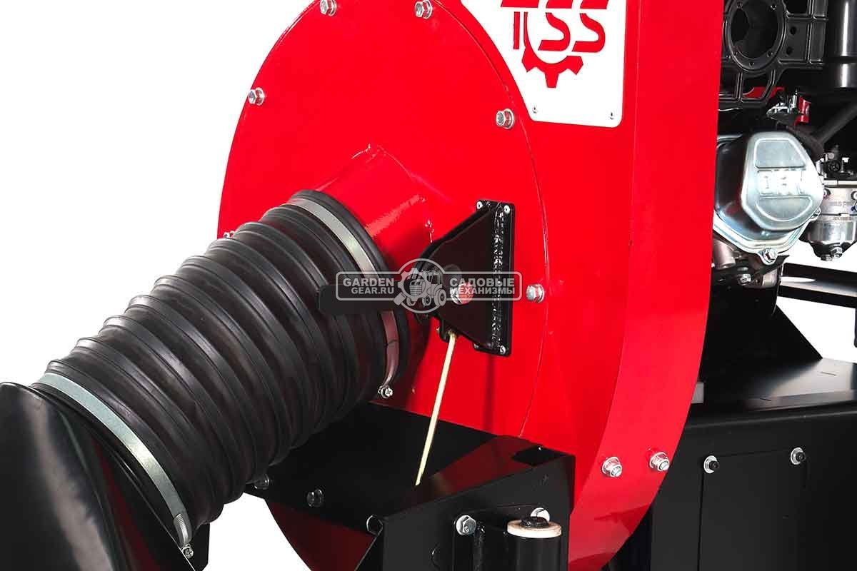 Садовый пылесос бензиновый TOSS LV-250 самоходный (RUS, 74 см., Evoline / Zongshen GB270, мусоросборник 290 л., 90 кг.)