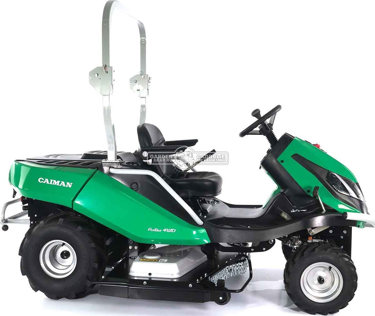 Садовый трактор для высокой травы и работы на склонах Caiman Anteo 4WD 137D2K (CZE, Kawasaki FS730 V-Twin, 726 куб.см., 132 см, дифференциал, 427 кг.)