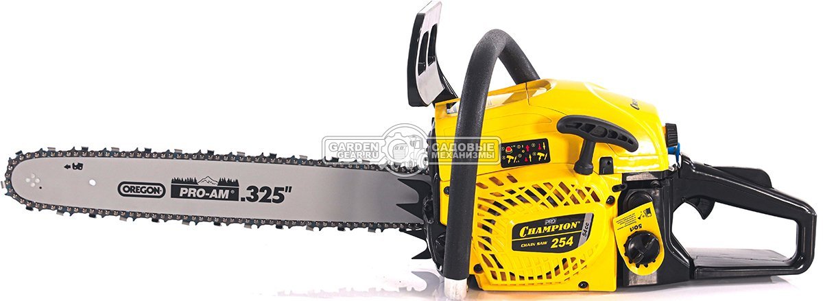 Бензопила Champion 254 18" Pro (PRC, 54 см3, 2.5 кВт/3.4 л.с., 0.325"-1.5-72E, 5.1 кг)