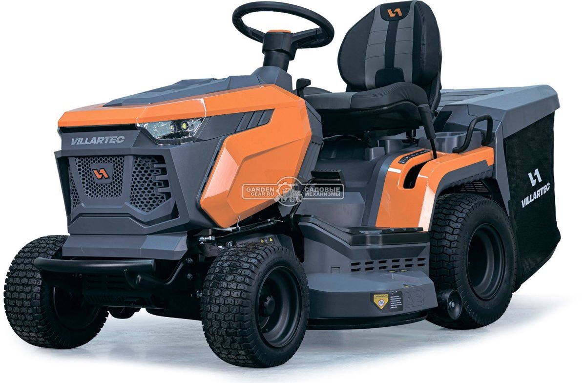Садовый трактор Villartec MR1702H (PRC, Loncin V-Twin 586 куб.см., гидростатика, травосборник 320 л., ширина кошения 102 см., 215 кг.)