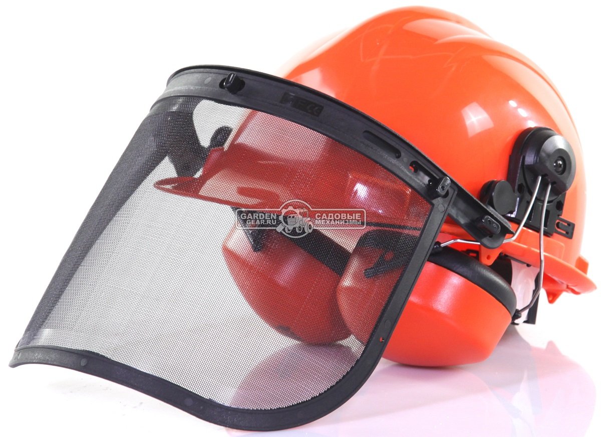 Шлем защитный PartsToBe SE 3782 в комплекте защитная сетка-маска для лица и наушники