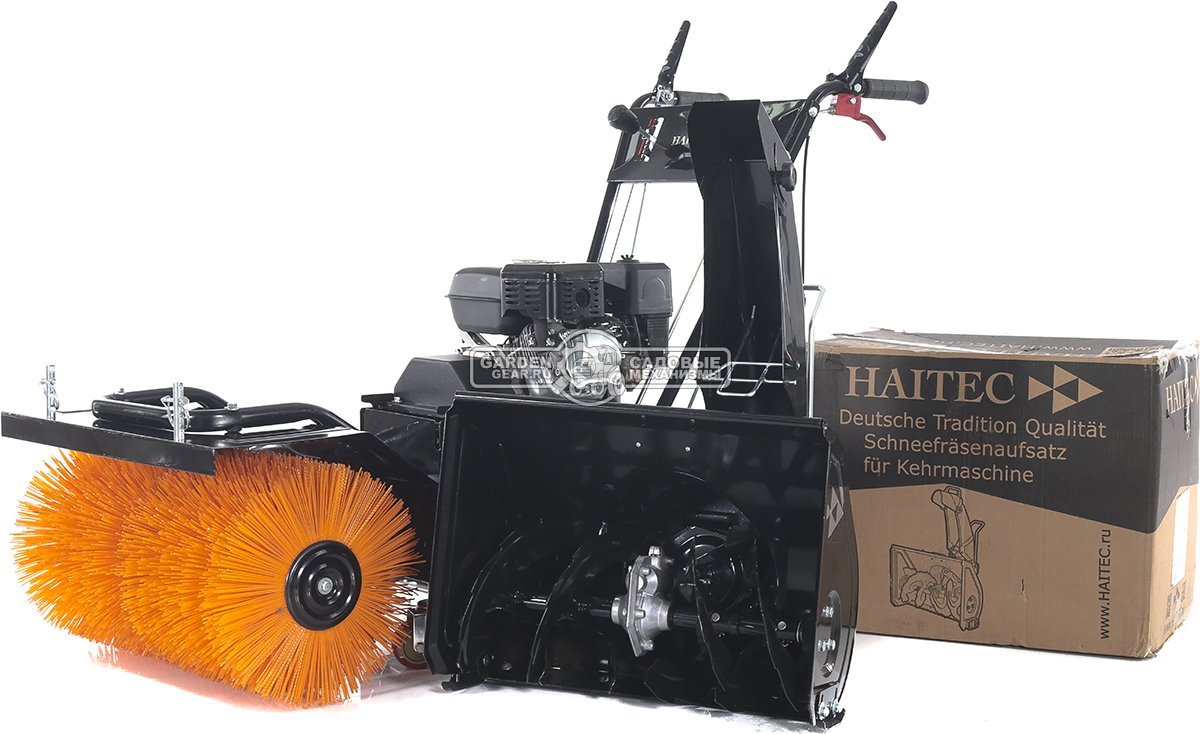Комбимашина Haitec HT-KF196SET2 с щеткой 60 см + снегоуборщик 56 см (PRC, Haitec, 196 см3,  скорости 5/2, 101 кг)