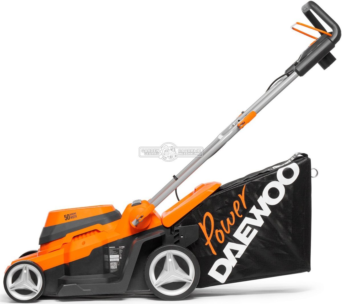 Газонокосилка электрическая Daewoo DLM 2500E (PRC, 2500 Вт, 50 см, ABS пластик, мульчирование, 60 л, 18.2 кг)