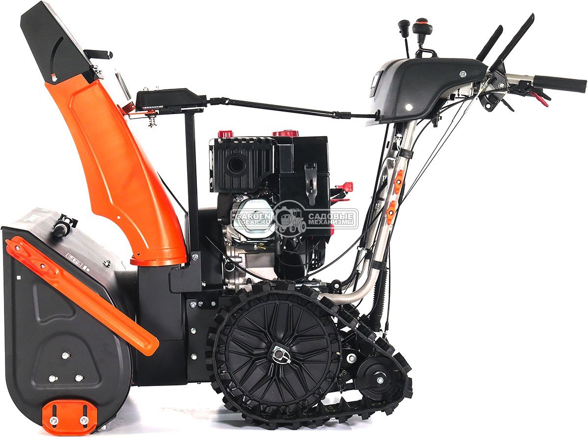 Снегоуборщик Daewoo DAST 430 гусеничный (PRC, 76 см, Daewoo WXE 350, 310 см3, запуск от аккумулятора, фара, гусеницы Arctic track, 125 кг.)