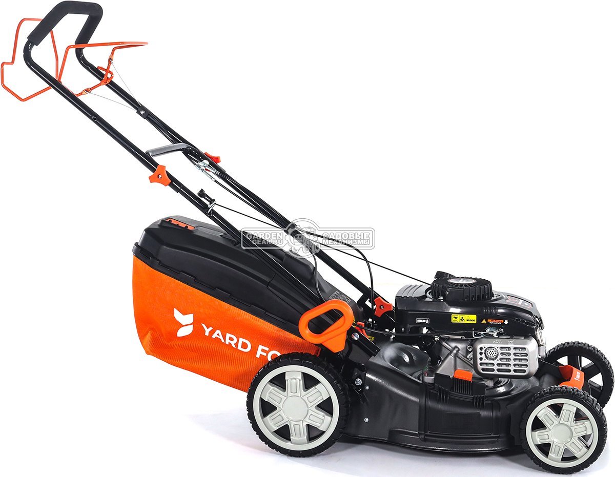 Газонокосилка бензиновая Yard Fox 46S (PRC, 46 см, Zongsheng NP150, 149 см3, сталь, 3 в 1, 60 л, 27.9 кг)