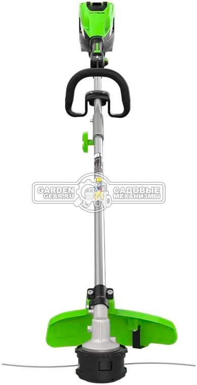 Триммер аккумуляторный GreenWorks ST161S с АКБ 8 А/ч и ЗУ (PRC, BL 82В, 1.6 кВт, леска 2.4 мм, D-рукоятка, ремень, разъем, 5.7 кг)