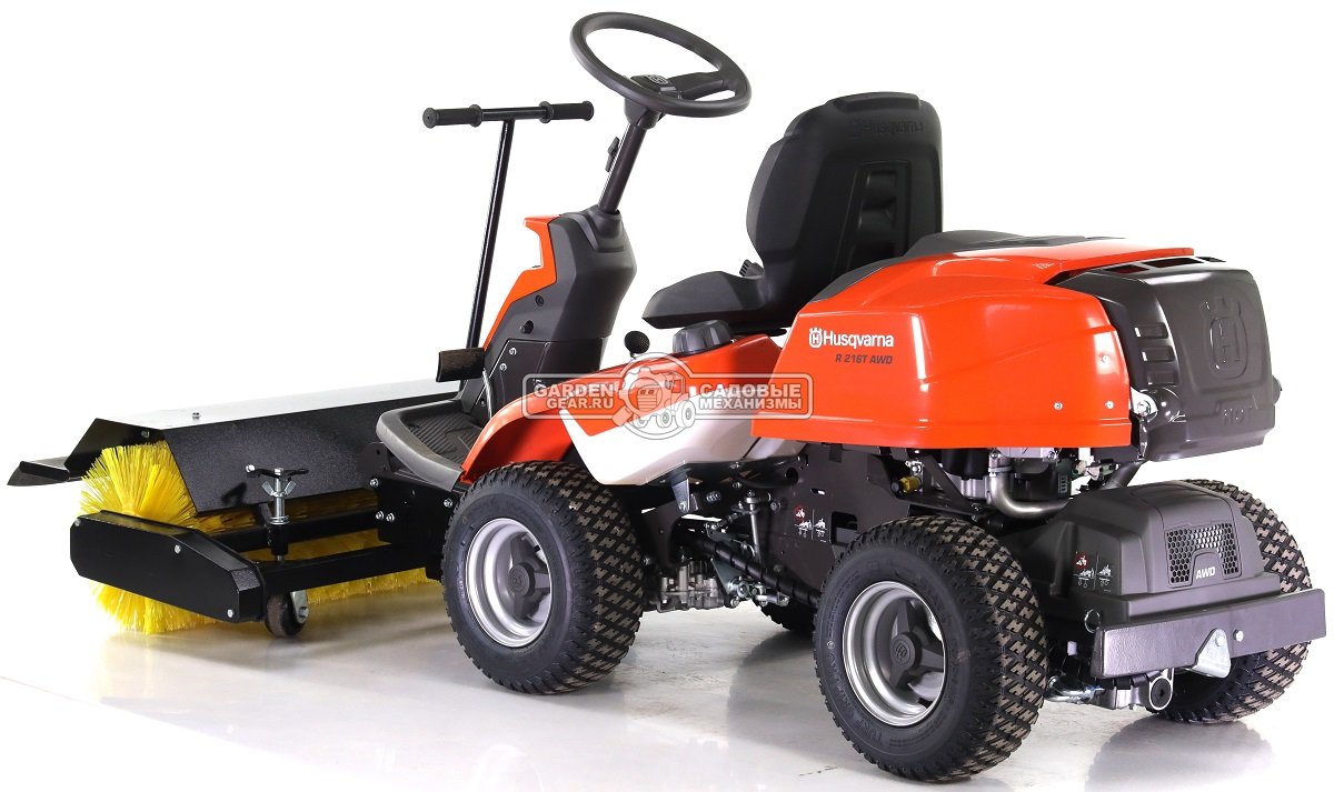 Щетка ZimAni RB-100 для райдеров Husqvarna / Stiga в комплекте с защитой от брызг (для установки требуется монтажная рама)