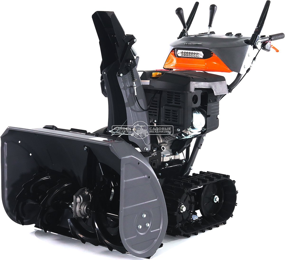 Снегоуборщик Villartec WB1576ET Hydro гусеничный (PRC, 76 см, Loncin 420 см3, эл/стартер от АКБ 12В, дифференциал, фара, 141 кг)