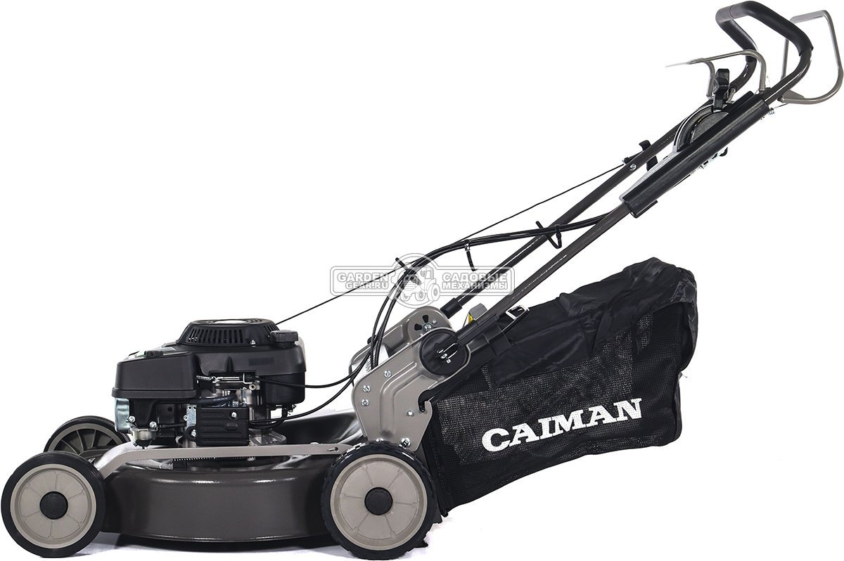 Газонокосилка бензиновая Caiman Ferro 55CLV (RUS, 55 см, Caiman Green Engine, 196 см3, сталь, вариатор, 4 в 1, 70 л, 50 кг)