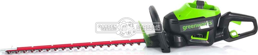 Кусторез аккумуляторный GreenWorks GD60HT66 без АКБ и ЗУ (PRC, BL 60В, 66 см, ветки до 28 мм, 3.2 кг)