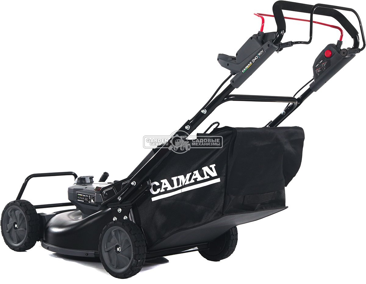 Газонокосилка аккумуляторная самоходная Caiman ENO LMXi(56) с АКБ BX6015 и ЗУ CX6080 (RUS, BL 60В, Maxi Connect, 54 см., 3 в 1, 70 л., 42 кг.)