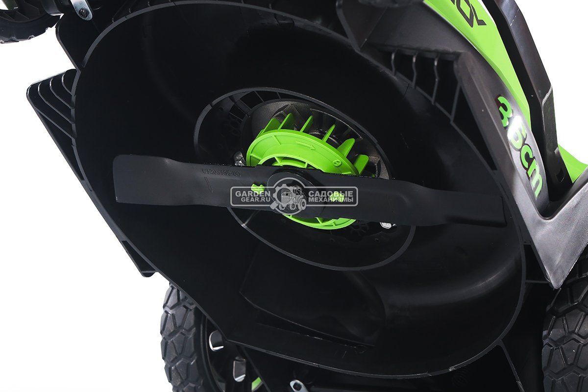 Газонокосилка аккумуляторная GreenWorks GD40LM361 без АКБ и ЗУ (PRC, BL 40В, 36 см, пластик, мульчирование, 40 л, 13 кг)