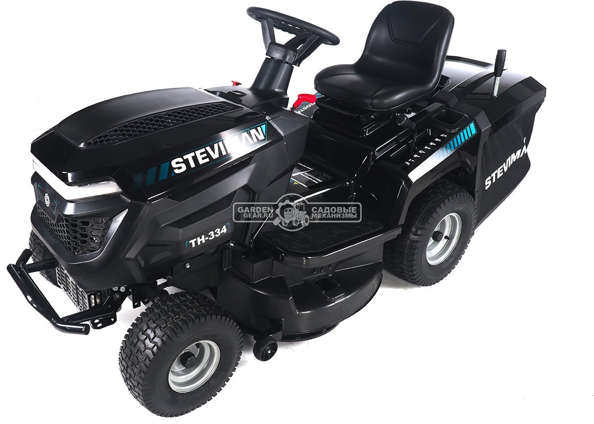 Садовый трактор Steviman TH-334 (PRC, Loncin 432 куб.см., гидростатика, ширина кошения 86 см, травосборник 250 л, 192 кг)