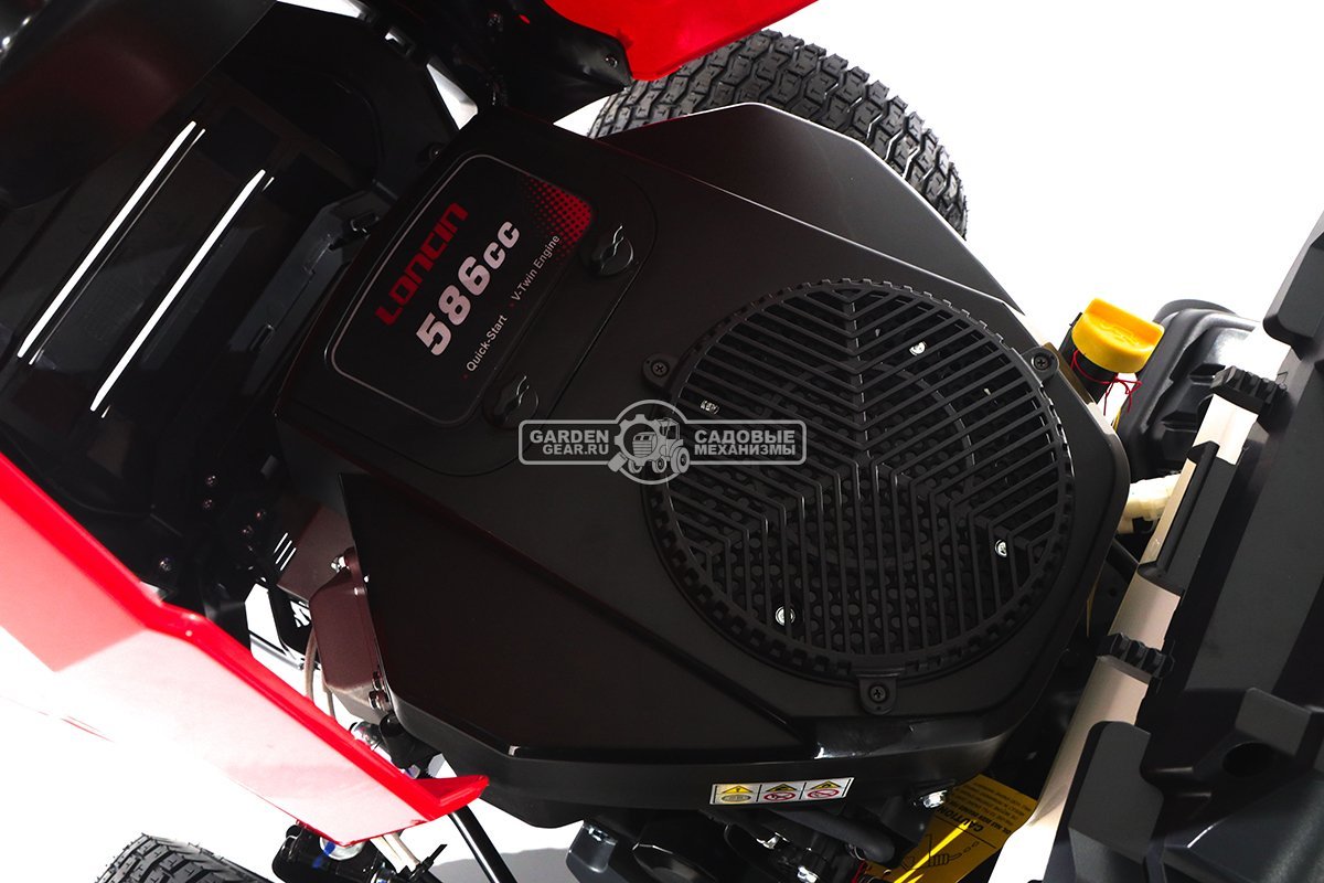 Садовый трактор ZimAni TC107HVD (PRC, Loncin 586 куб.см., гидростатика, дифференциал, травосб. 320 л, шир. кошения 107 см, LED панель, 195 кг)
