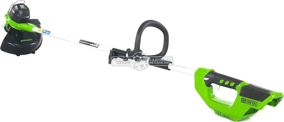 Триммер аккумуляторный GreenWorks G40LT с АКБ 4 А/ч и ЗУ (PRC, 40В, леска 1.65 мм, 3 кг)