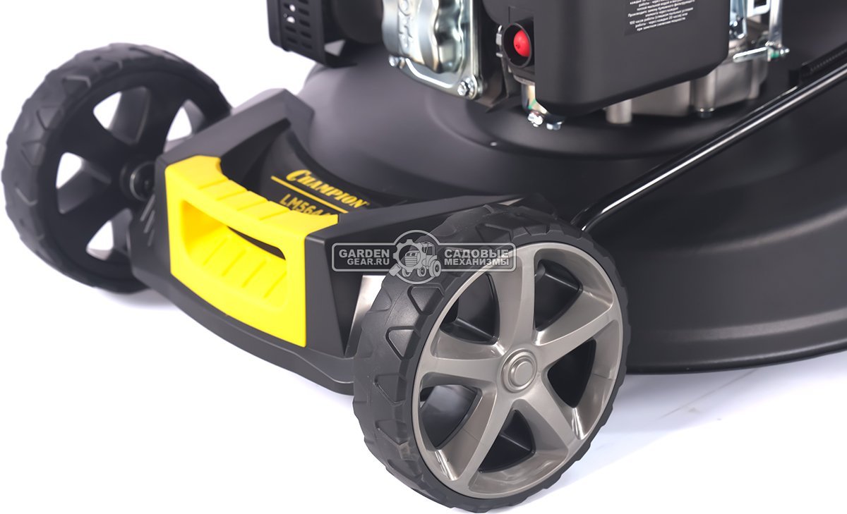 Газонокосилка бензиновая Champion LM5644 Pro (PRC, 56 см, Champion 196 см3, сталь, 65 л, 4 в 1, 41 кг)