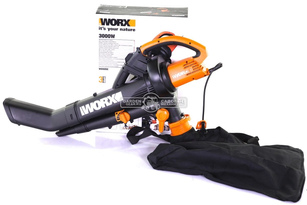 Электрическая воздуходувка Worx WG505E