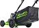 Газонокосилка аккумуляторная самоходная GreenWorks GC82LM61S TwinForce без АКБ и ЗУ (PRC, BL 82В, 61 см, сталь, 2 слота для АКБ, мульч., 70 л, 32 кг)