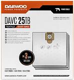 Фильтр мешок синтетический 3 шт. Daewoo DAVC 25TB для 2000 / 2000S / 2014 / 2014S / 2514S / 2516S / 2500SD