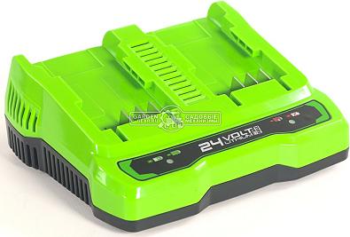 Зарядное устройство GreenWorks G24X2UC2 двойное для аккумуляторов 24В (2 А)