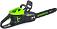Пила аккумуляторная цепная GreenWorks GD60CS25 16&quot; c АКБ 4 А/ч и ЗУ (PRC, BL 60В, 3/8&quot;-1.3-56E, 4.7 кг)