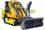 Универсальная машина мини-погрузчик Baumech ML-03 Pro + роторный снегоуборщик 110 см. с двигателем Zongshen GB750 EFI инжектор