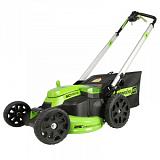 Газонокосилка аккумуляторная самоходная Greenworks GD60LM65DB Twin Force без АКБ и ЗУ