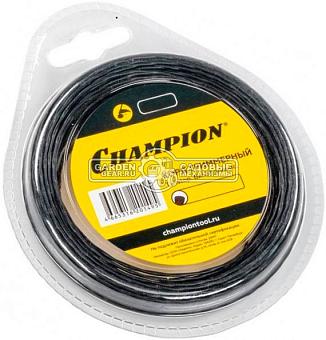 Леска триммерная Champion Ellipse Twist 1,3 мм, витой элиппс, 15 м.