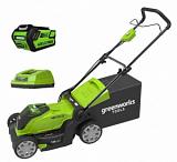 Газонокосилка аккумуляторная Greenworks G40LM41 c АКБ 3 А/ч и ЗУ