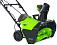 Снегоуборщик аккумуляторный GreenWorks GD60PST с АКБ 4 А/ч и ЗУ (PRC, BL 60В, ширина 51 см, LED фара, 15 кг)