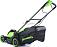 Газонокосилка аккумуляторная GreenWorks GD40LM411 без АКБ  и ЗУ (PRC, BL 40В, 41 см, пластик, мульчирование, 60 л, 16.5 кг)