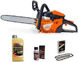 Бензопила Villartec SB501 16" + 2Т 100 мл, масло д/цепи 1 л, запасная цепь
