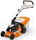 Газонокосилка бензиновая Stihl RM 248.3 (AUT, несамоходная, 46 см, Stihl EVC 205, 127 куб.см, сталь, 52 л, монорукоятка, 3 в 1, 30 кг)