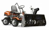 Райдер Husqvarna PF21 AWD + роторный снегоуборщик