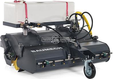 Щетка бункерная Baumech с системой орошения ширина 110 см., объем бункера 100 л., выгрузка гидравлическая, диаметр 400 мм., 180 кг.