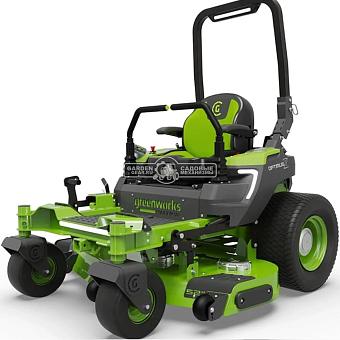 Садовый райдер GreenWorks ZTC152 аккумуляторный с нулевым радиусом разворота (PRC, 152 см, 82В, 293 Ач / 24 кВтч, 720 кг)