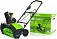 Снегоуборщик аккумуляторный GreenWorks GD60PST без АКБ и ЗУ (PRC, BL 60В, ширина 51 см, LED фара, 15 кг)