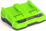Зарядное устройство Greenworks G24X2UC2 двойное, 2х2А