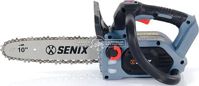 Пила - сучкорез аккумуляторная цепная одноручная Senix CSX2-M1-EU-0 10&quot; без АКБ и ЗУ (PRC, BL 20В, 3/8&quot;,1.1 мм, 40E, 2.5 кг)