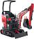 Гусеничный полноповоротный экскаватор RED Rhino RBX-15 Zongshen GB750EFI 30 л.с., глубина копания 2,0 м., ковш 250 мм., 1200 кг.