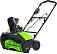 Снегоуборщик аккумуляторный GreenWorks GD60PST без АКБ и ЗУ (PRC, BL 60В, ширина 51 см, LED фара, 15 кг)